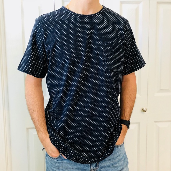 Mossimo Supply Co. Other - New Mossimo Navy Blue White Long Tee T-shirt L